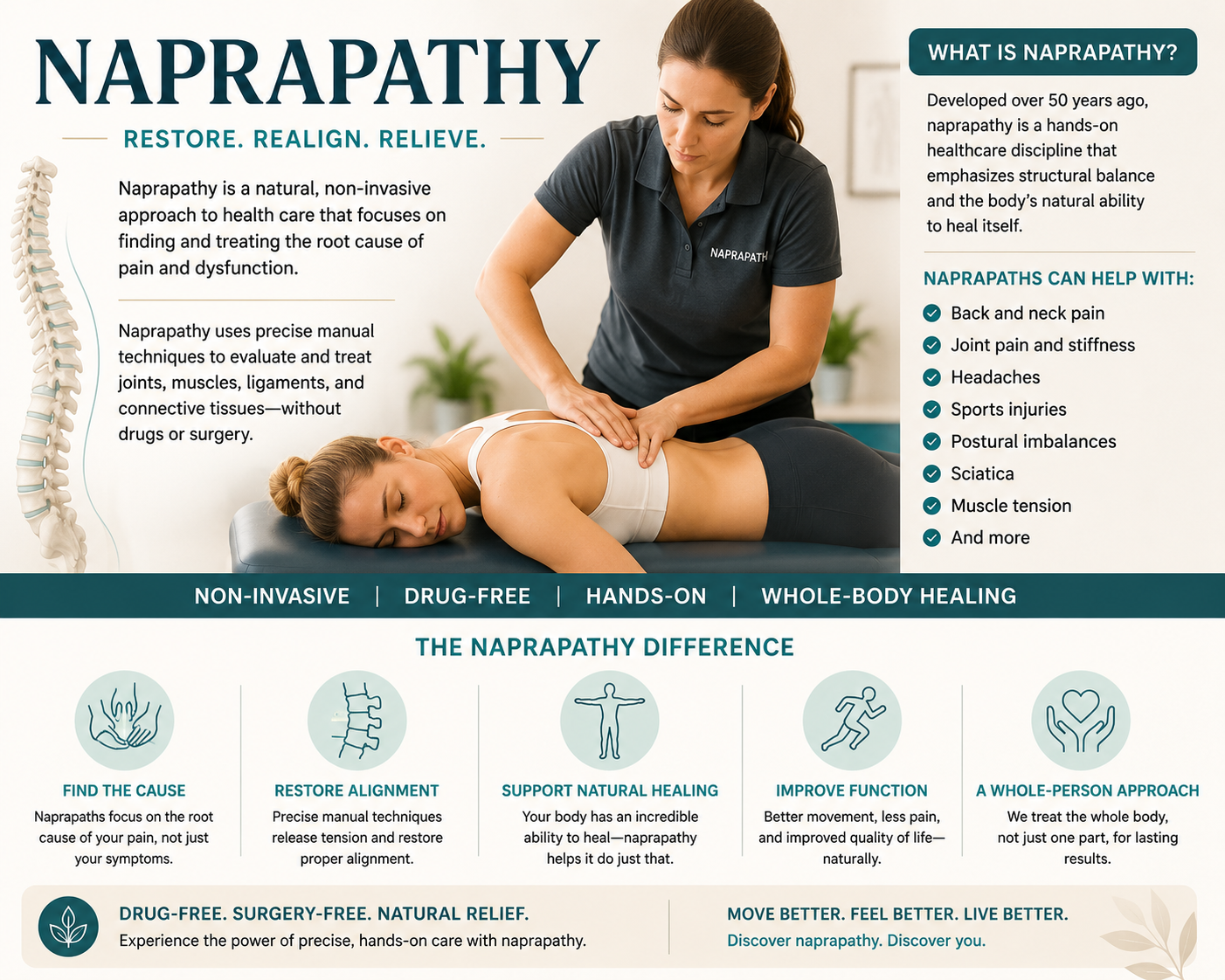 Naprapathy connective tissue therapy